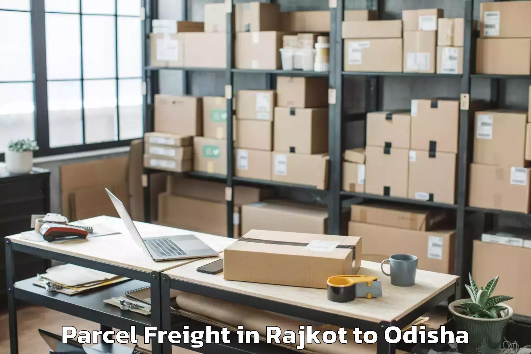 Book Rajkot to Athmallik Parcel Freight